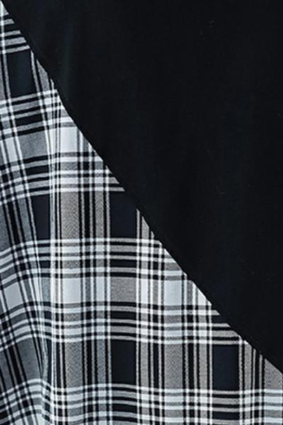 DIY black Plaid cotton quilting clothes Women Work o neck patchwork long Summer Dresses