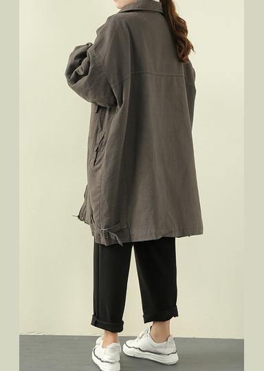 DIY gray green   clothes Gifts zippered spring jackets - SooLinen