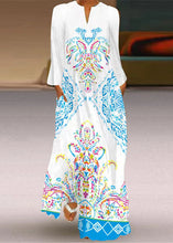 Load image into Gallery viewer, Dinner Black Print Maxi Dresses Long Sleeve