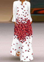 Load image into Gallery viewer, Dinner Black Print Maxi Dresses Long Sleeve
