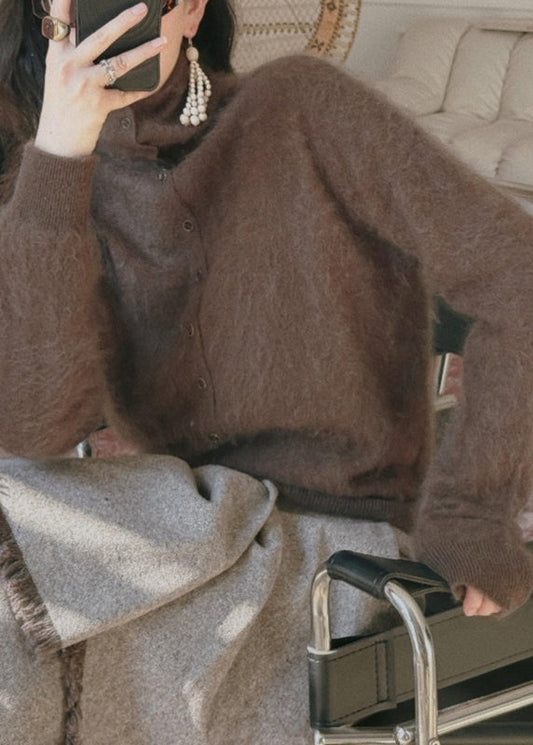 Elegant Asymmetrical Knitted Cotton Sweaters And Maxi Skirts Two Pieces Set Winter