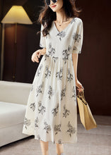 Load image into Gallery viewer, Elegant Beige Embroidered Floral Patchwork Maxi Dress Short Sleeve