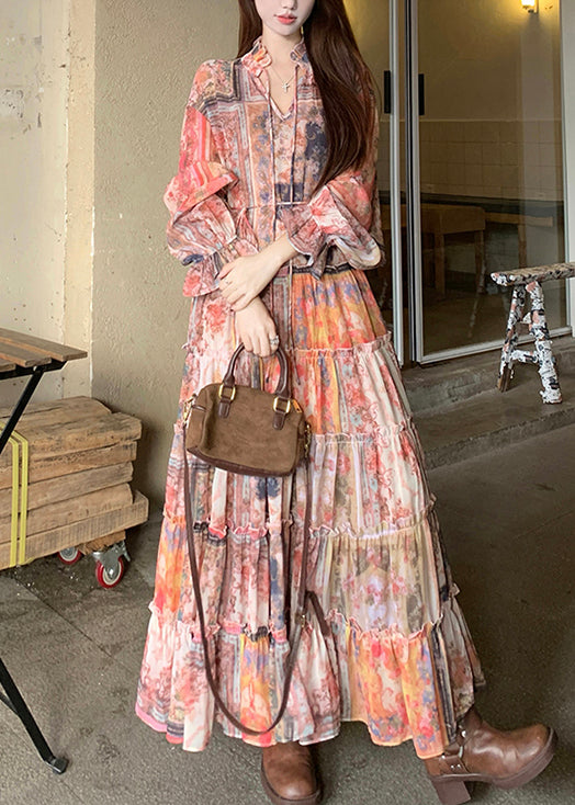Elegant Brown Faux Suede Waistcoat And Ruffled Dress Two-Piece Set Spring