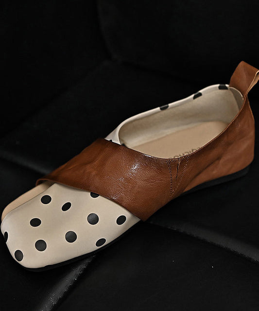 Elegant Hollow Out Hiking Sandals Brown Cowhide Leather
