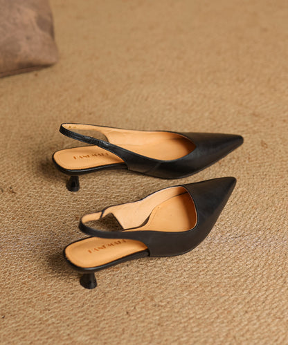Elegant Red High Heels Splicing Faux Leather Pointed Toe