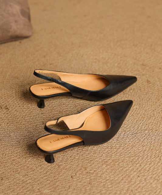 Elegant Red High Heels Splicing Faux Leather Pointed Toe