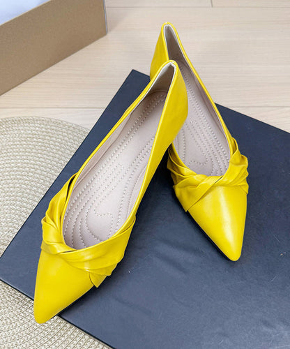 Elegant Splicing Flats Silver Faux Leather Pointed Toe