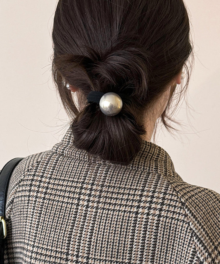 Elegant White Pearl High Elasticity Hair Tie