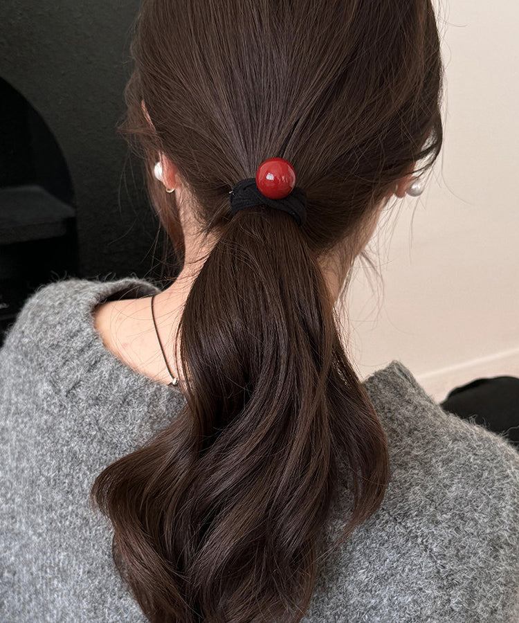 Elegant White Pearl High Elasticity Hair Tie