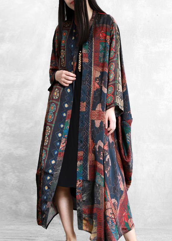 Elegant floral clothes For Women patchwork Plus Size Dresses - SooLinen