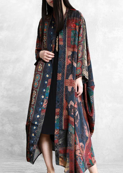 Elegant floral clothes For Women patchwork Plus Size Dresses - SooLinen