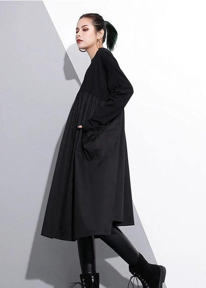 Elegant Cinched o neck Cotton clothes For Women Tutorials  Orange-pumpkin Dresses