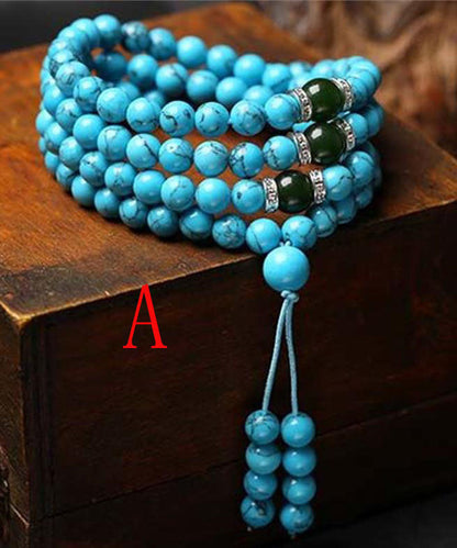 Ethnic Style New Turquoise Unisex Multi Loop Bracelet