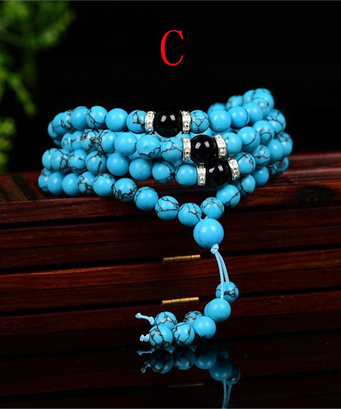 Ethnic Style New Turquoise Unisex Multi Loop Bracelet