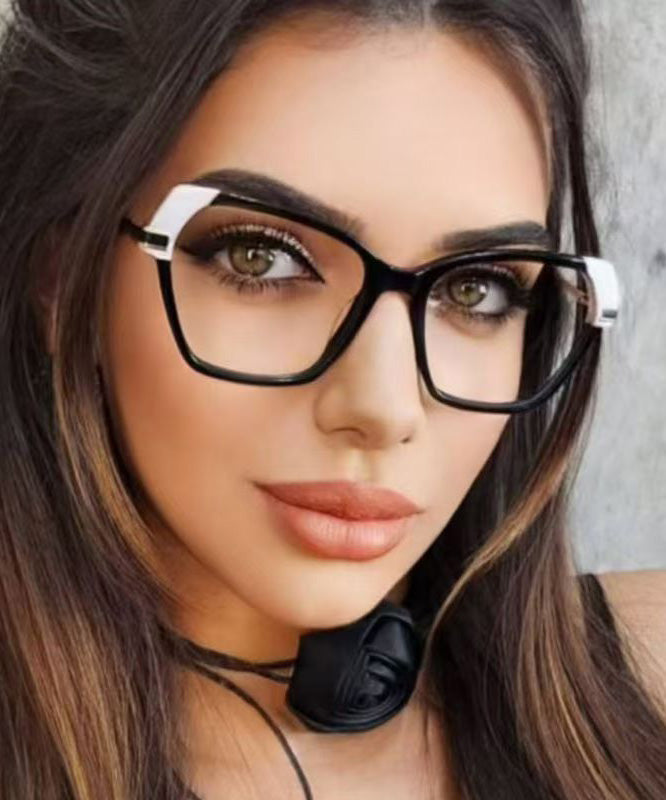 European And American Colorblock Irregular Sunglasses