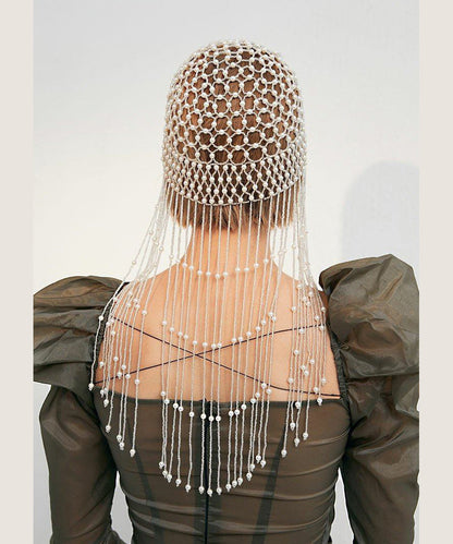 Exotic Style Personalized Pearl Tassel Headwear
