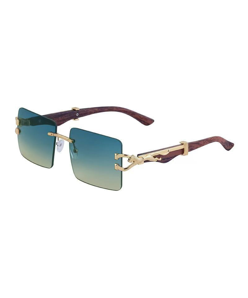 Fashion Black Boutique Rimless Sunglasses