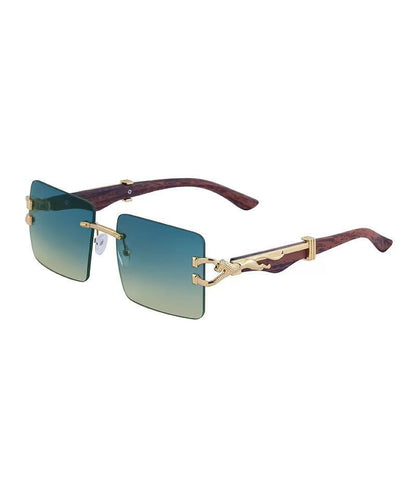 Fashion Black Boutique Rimless Sunglasses