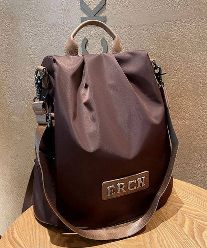 Fashion Black Large Capacity Nylon Backpack Bag