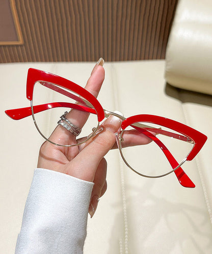 Fashion Black Metal Cat Eyes Full Frame Reading Glasses