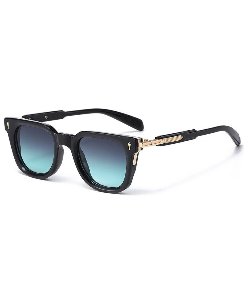 Fashion Black Outdoor Sunscreen Metal Sunglasses