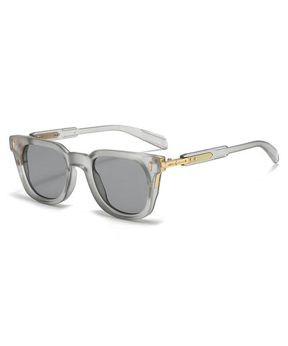 Fashion Black Outdoor Sunscreen Metal Sunglasses