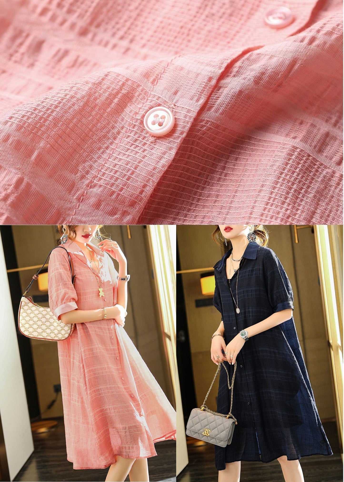 Fashion Black Oversized Wrinkled Cotton Dress Two Piece Set Summer