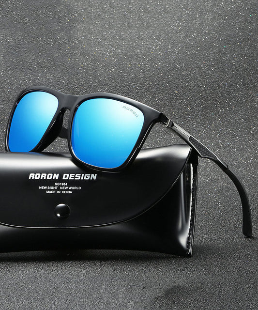 Fashion Blue Versatile Durable Polarized Sunglasses