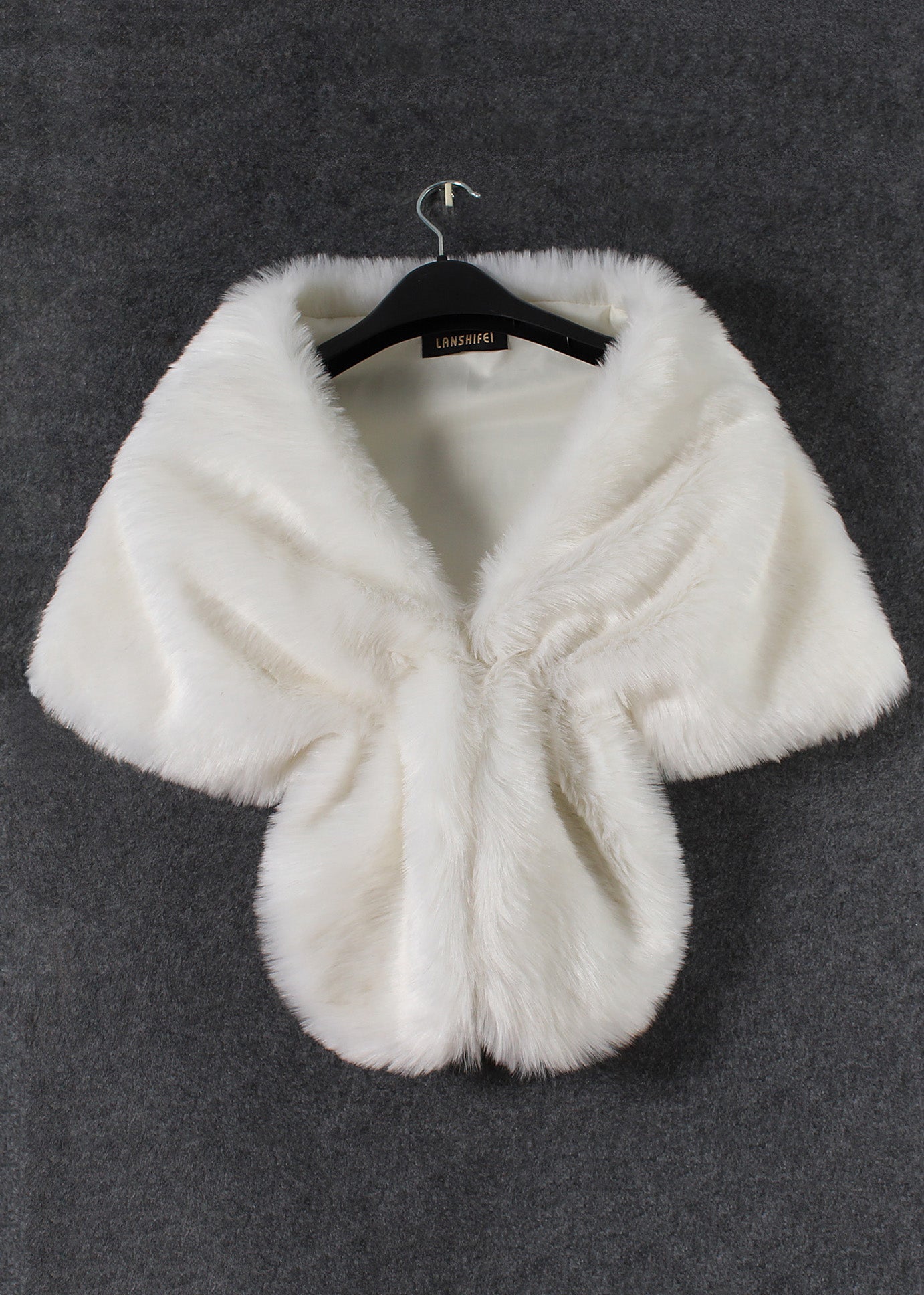 Fashion Brown Versatile Faux Fur Shawl
