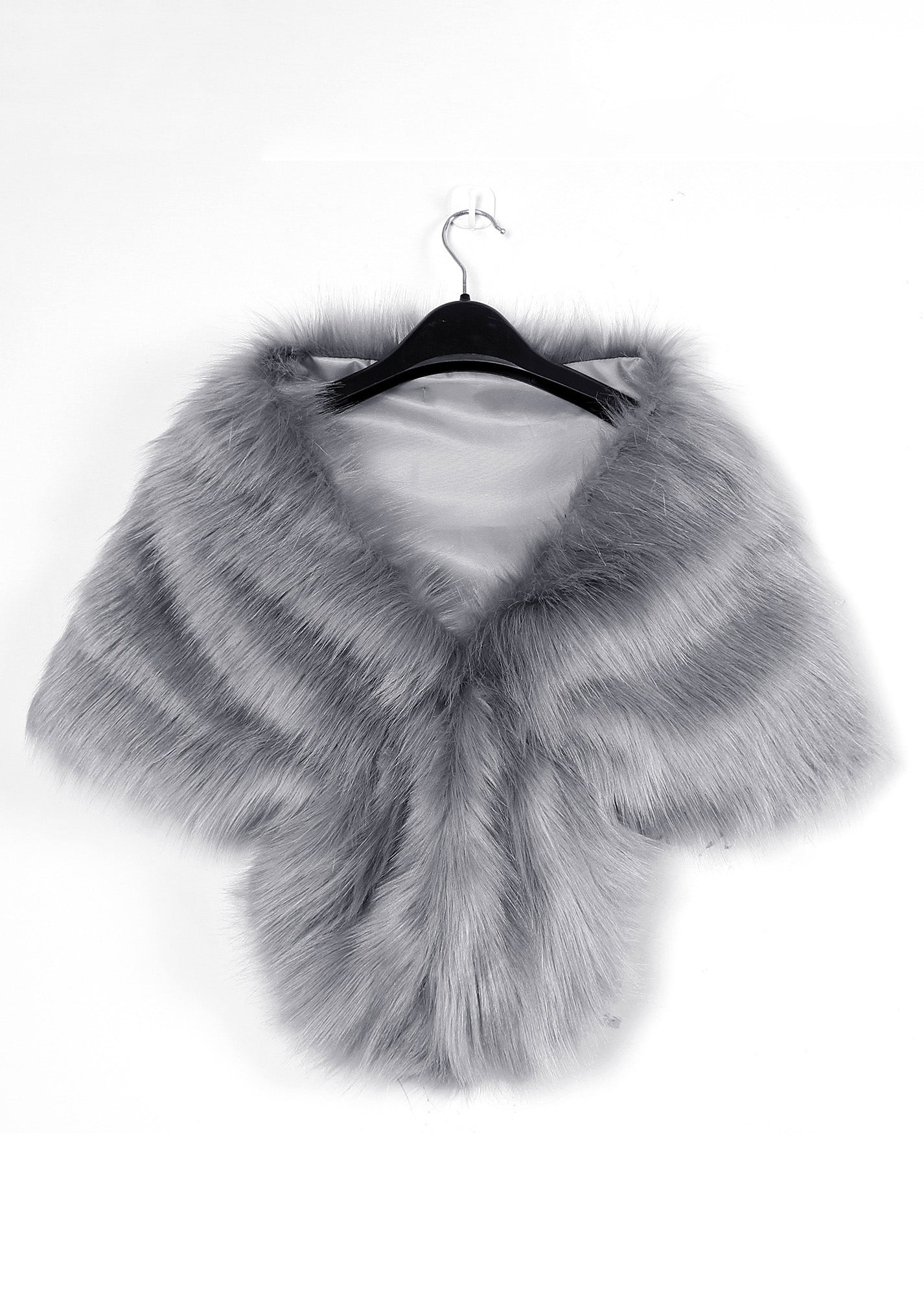 Fashion Brown Versatile Faux Fur Shawl