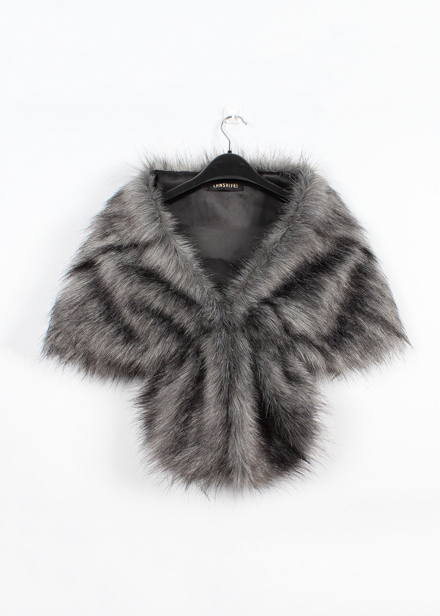 Fashion Brown Versatile Faux Fur Shawl