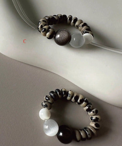 Fashion Design Crushed Silver Crystal Stones Rings