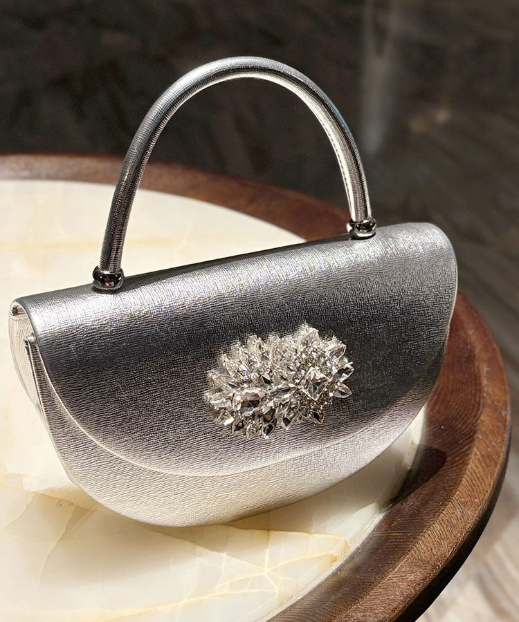 Fashion Gold Zircon Faux Leather Versatile Tote Bag