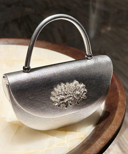 Fashion Gold Zircon Faux Leather Versatile Tote Bag