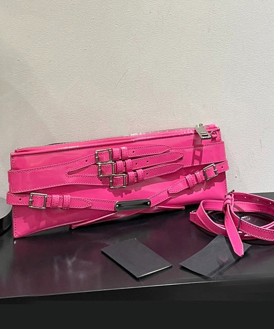 Fashion Green Patent Leather Strap Design Shoulder Bag