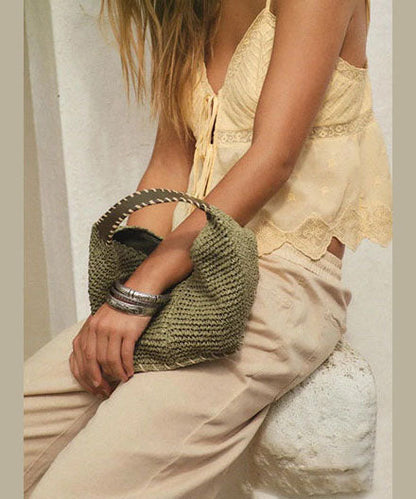 Fashion Handmade Straw Woven Casual Versatile Shoulder Bag