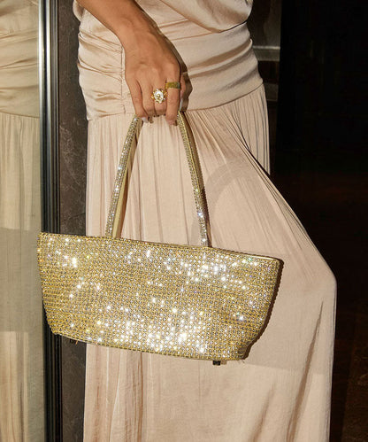 Fashion Light Gold Sparkling Zircon Versatile Shoulder Bag