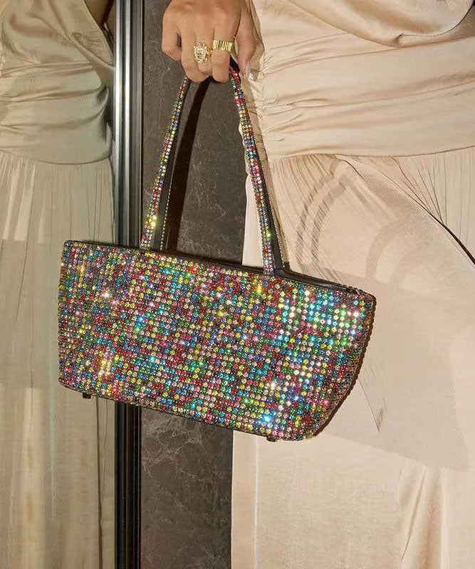 Fashion Light Gold Sparkling Zircon Versatile Shoulder Bag