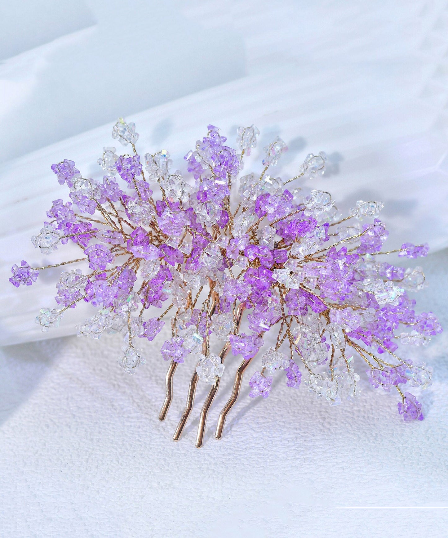 Fashion Light Green Alloy Floral Hairpin