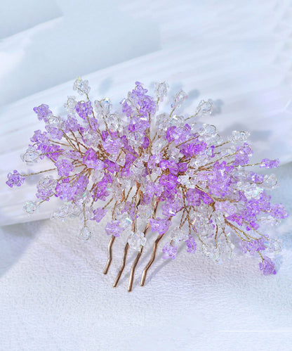 Fashion Light Green Alloy Floral Hairpin