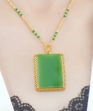 Load image into Gallery viewer, Fashion Orange Sterling Silver Overgild Zircon Agate Bamboo Joint Pendant Necklace