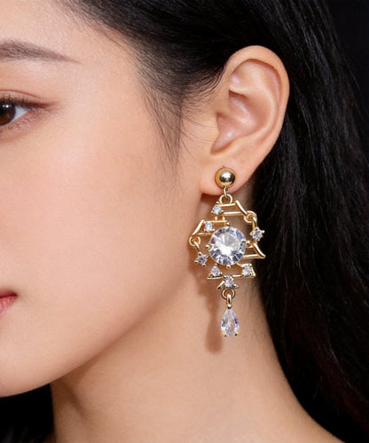 Fashion Original Design Zircon Metal Drop Earrings