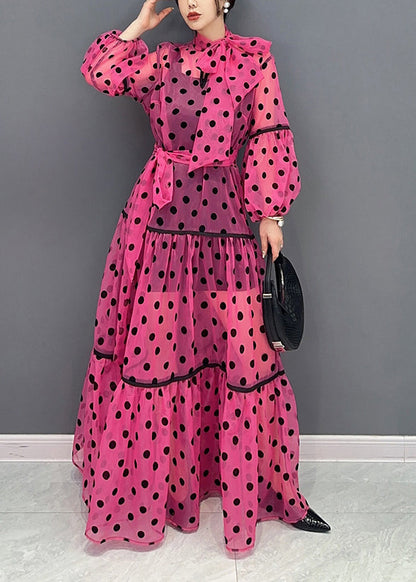 Fashion Rose Bow Wrinkled Patchwork Tulle Dress 2 Piece Outfit Fall