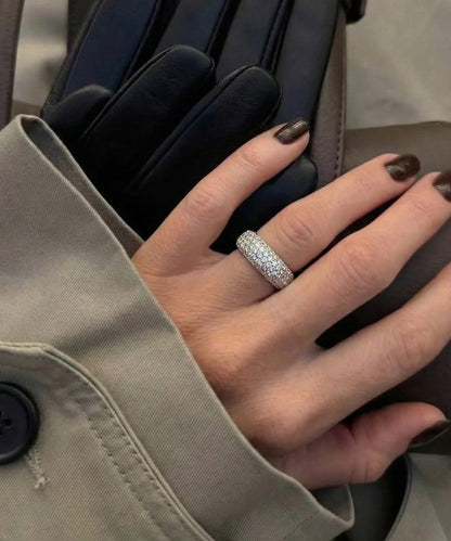Fashion Silvery Zircon Sparkling Women Ring