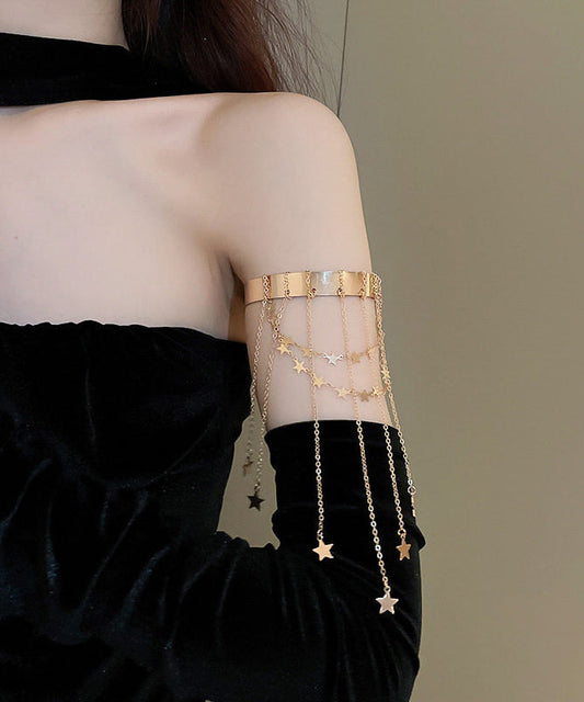 Fashion Star Copper Overgild Tassel Armlet Body Chain
