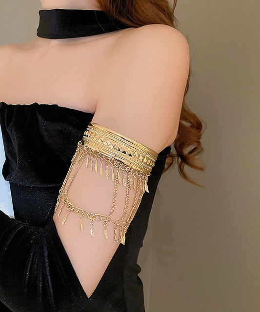 Fashion Star Copper Overgild Tassel Armlet Body Chain