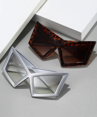 Fashion Street Photography Rose Irregular Large Frame Sunglasses