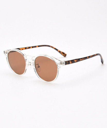 Fashion Tea Color Resin UV Protection Unisex Sunglasses
