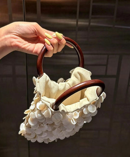 Fashion Versatile Hand Woven Shell Tote Bag