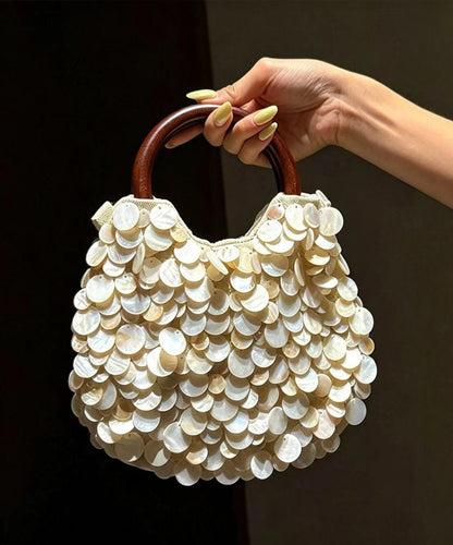 Fashion Versatile Hand Woven Shell Tote Bag